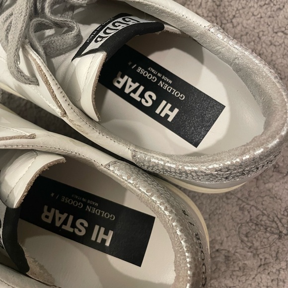 Women’s Golden Goose Hi Star Platform Sneakers Size 5 - Picture 7 of 10